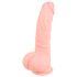 Medical - medicinski silikonski dildo (20cm) - naraven
