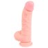 Medical - medicinski silikonski dildo (20cm) - naraven