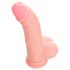 Medical - medicinski silikonski dildo (20cm) - naraven