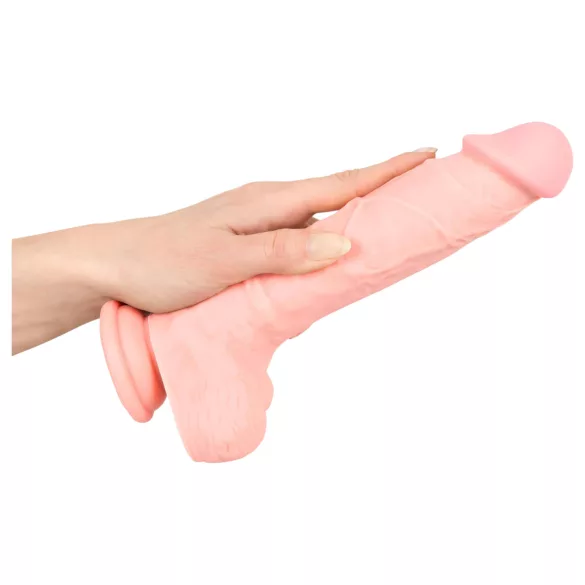 Medical - dildo iz medicinskega silikona - 24 cm - naravna barva