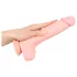 Medical - dildo iz medicinskega silikona - 24 cm - naravna barva