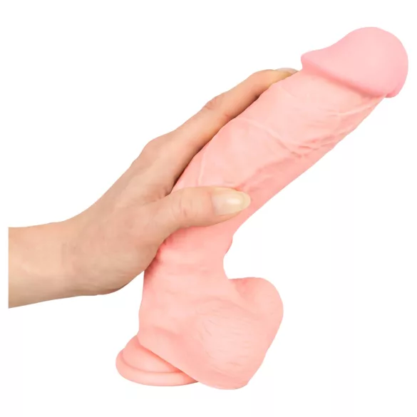 Medical - dildo iz medicinskega silikona - 24 cm - naravna barva