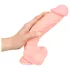 Medical - dildo iz medicinskega silikona - 24 cm - naravna barva