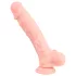 Medical - dildo iz medicinskega silikona - 24 cm - naravna barva