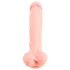 Medical - dildo iz medicinskega silikona - 24 cm - naravna barva