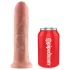 King Cock - strap-on dildo - 20 cm - naravno