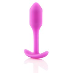   / b-vibe Snug Plug 1 - analni dildo z notranjo utežjo (55 g) - roza