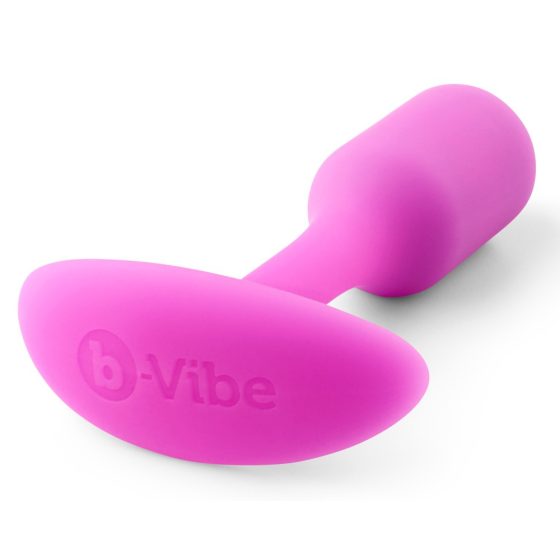 / b-vibe Snug Plug 1 - analni dildo z notranjo utežjo (55 g) - roza