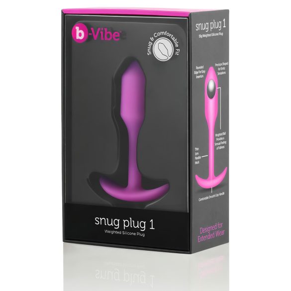 b-vibe - analni čep s težo 55g - roza