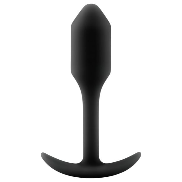 b-vibe Snug Plug 1 - analni čep s notranjo utežjo (55g) - črna