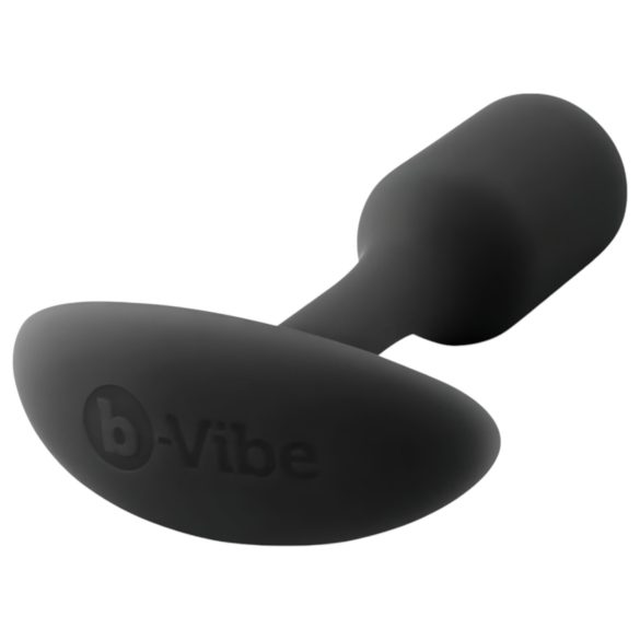 b-vibe Snug Plug 1 - analni čep s notranjo utežjo (55g) - črna
