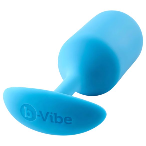 b-vibe - analni čep z dvojnimi kroglicami - 180g - moder