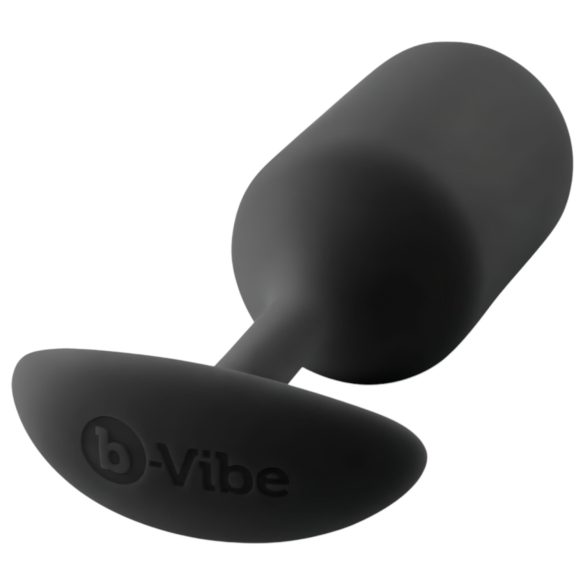 b-vibe - analni čep z dvema kroglicama - 180g - črna