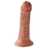 King Cock - dildo - realističen, 15 cm - rjav