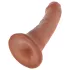 King Cock - dildo - realističen, 15 cm - rjav