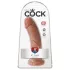 King Cock - dildo - realističen, temna koža, 20 cm