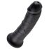 King Cock 8 dildo (20 cm) - črn