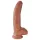 King Cock - dildo s testisi - 23 cm - rjava