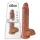 King Cock 10 velika dildo z modami (25 cm, rjava)