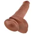 King Cock 10 velika dildo z modami (25 cm, rjava)