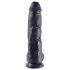 King Cock - realistični dildo z modami - 25 cm - črn