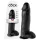 King Cock - dildo z modom - 30 cm - črna