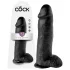 King Cock - dildo z modom - 30 cm - črna