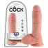 King Cock - dildo z modom - 20 cm - kožna barva