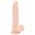 Nature Skin - dildo z priseskom - realističen - naravna barva - srednji