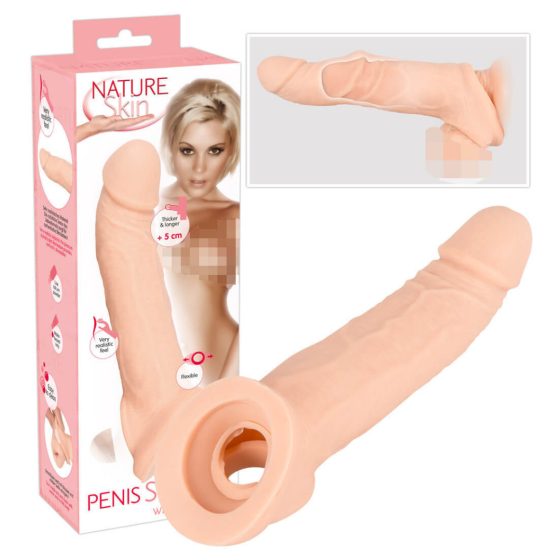 Naravna koža - penis obroček penis podaljšek ovojnica