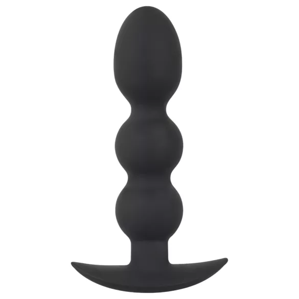 Black Velvets - analni čep z utežjo 145g - kroglice - črn