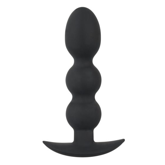 Black Velvet Heavy - 145g sferični analni dildo (črn)