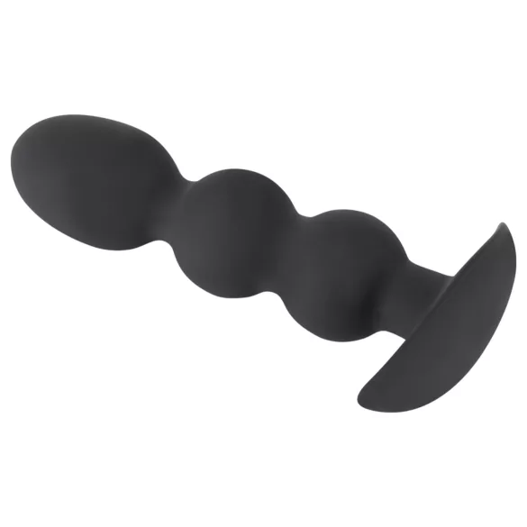 Black Velvets - analni čep z utežjo 145g - kroglice - črn