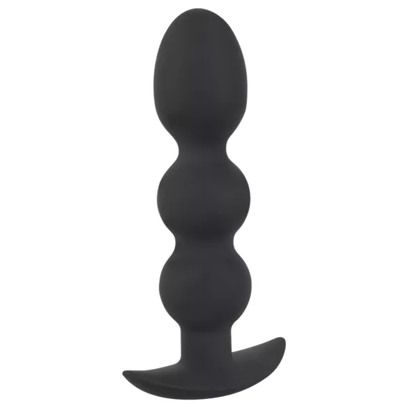 Black Velvets - analni čep z utežjo 145g - kroglice - črn