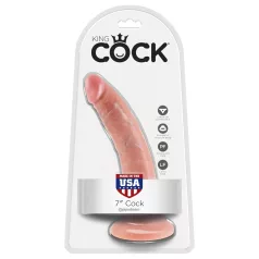 King Cock - realistični dildo 18 cm - natur