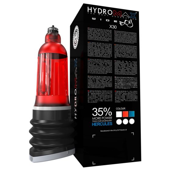 Bathmate Hydromax 7 Wide - vodna črpalka (rdeča)