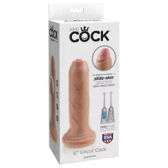 King Cock - realistični dildo - 15 cm - naravna barva