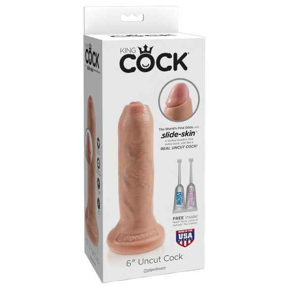 King Cock - realistični dildo - 15 cm - naravna barva