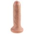 King Cock - realistični dildo - 15 cm - naravna barva