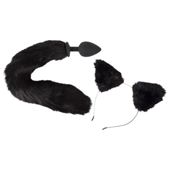 Bad Kitty - Komplet analnih vibratorjev - črni (2 kosa)
