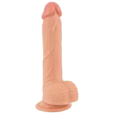   realistixxx - realistični dildo s priseskom - 22 cm - naravno