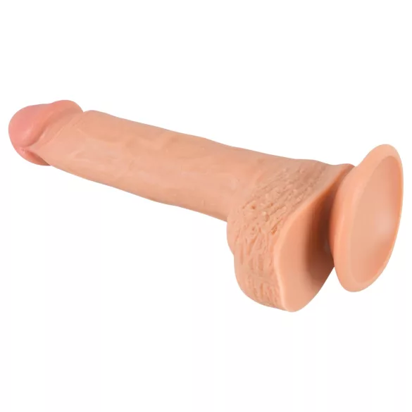 realistixxx - realistični dildo z priseskom (22 cm, naraven)