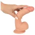 realistixxx - realistični dildo z priseskom (22 cm, naraven)