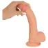 realistixxx - realistični dildo z priseskom (22 cm, naraven)