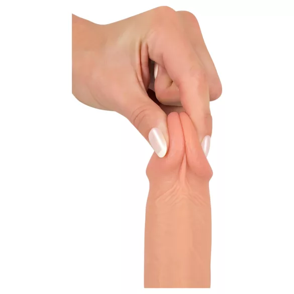 realistixxx - realistični dildo z priseskom (22 cm, naraven)