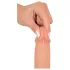 realistixxx - realistični dildo z priseskom (22 cm, naraven)