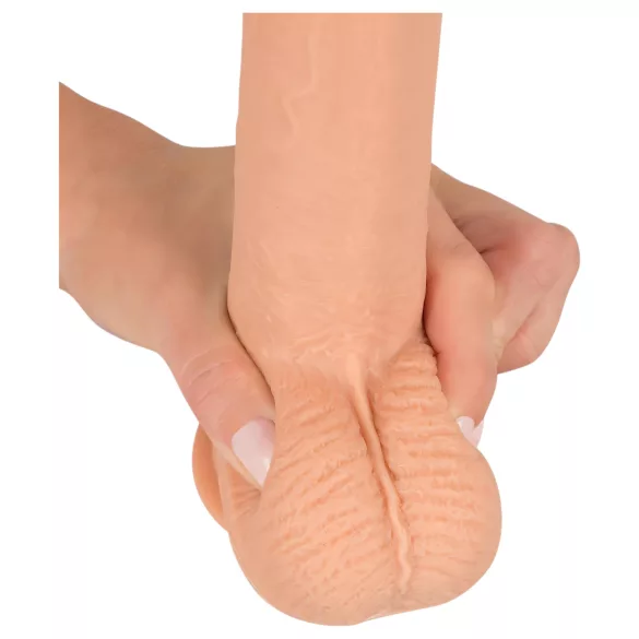 realistixxx - realistični dildo z priseskom (22 cm, naraven)