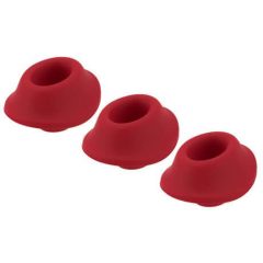   Womanizer Premium S - komplet nadomestnih zvoncev - rdeč (3 kosi)