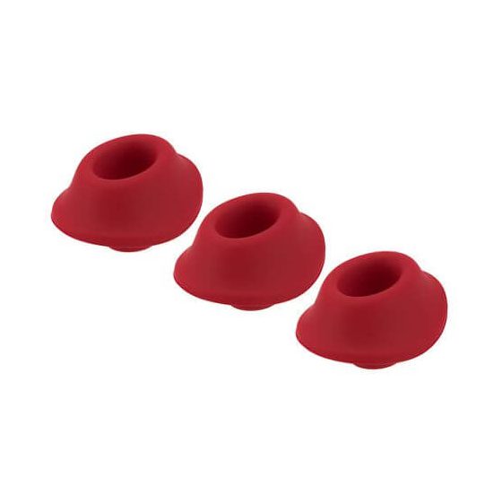 Womanizer Premium S - komplet nadomestnih zvoncev - rdeč (3 kosi)