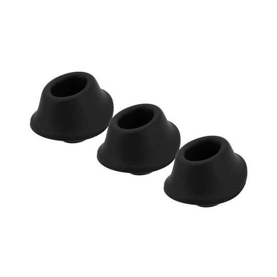 Womanizer Premium M - komplet nadomestnih zvoncev - črni (3 kosi)
